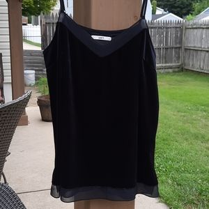 Black Velvet and Mesh juicy tank top